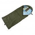 Sleeping bag BATYR SОК-2U (180*70) green (hollow fiber) Helios